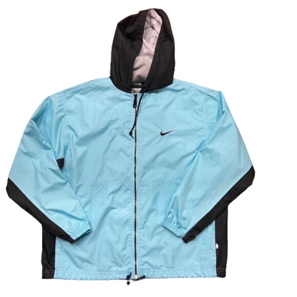 Nike Vintage Y2K Tiffany Full Zip Hooded Windbreaker Jacket Women's Size Large - Picture 1 of 7